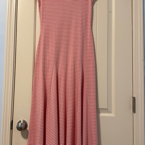 Lauren Ralph Lauren Striped Jersey Maxi Dress Size M - Picture 1 of 8